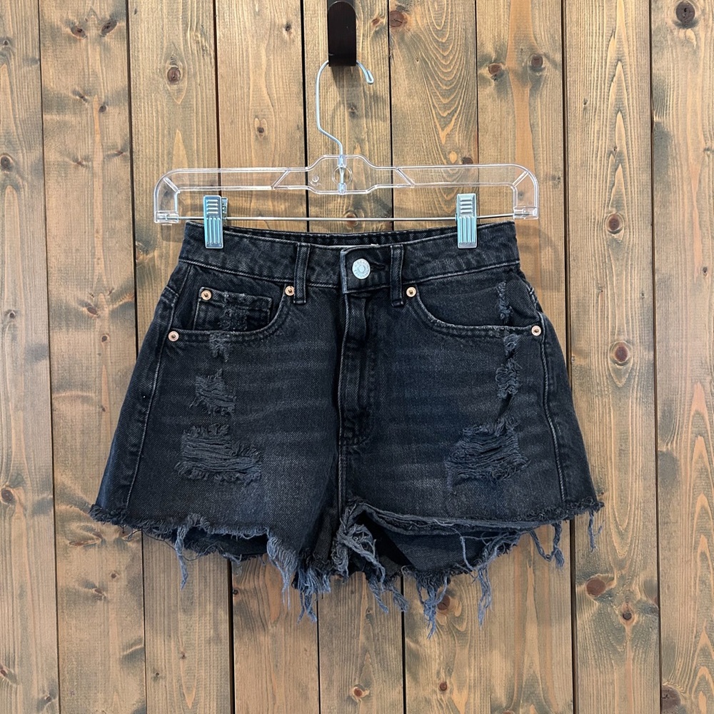 Garage Black Jean Shorts
